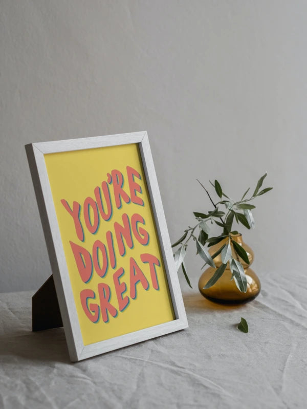 You're doing great