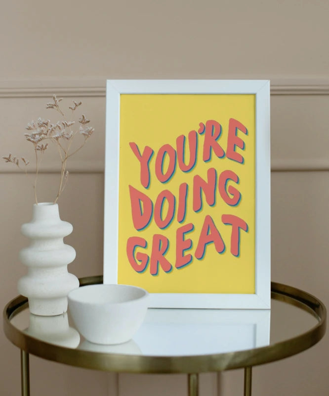 You're doing great