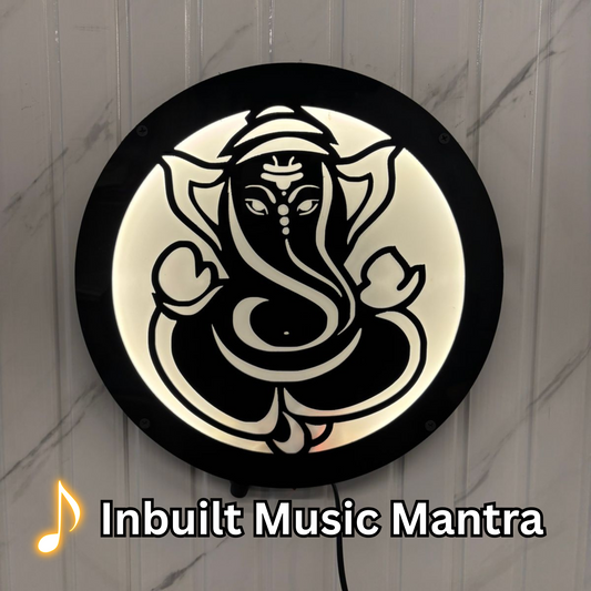 Ganesha LED with 22 Music Mantras