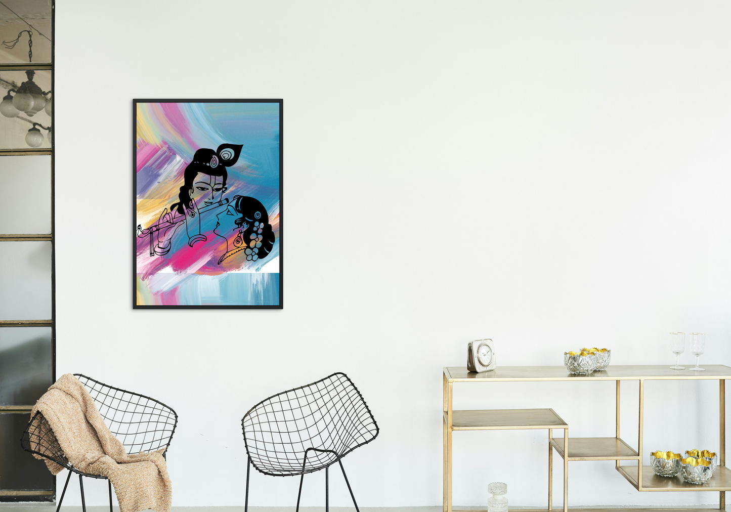 Radha Krishna Art Frame