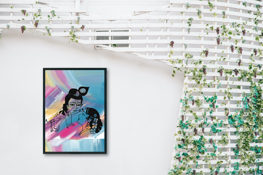 Radha Krishna Art Frame