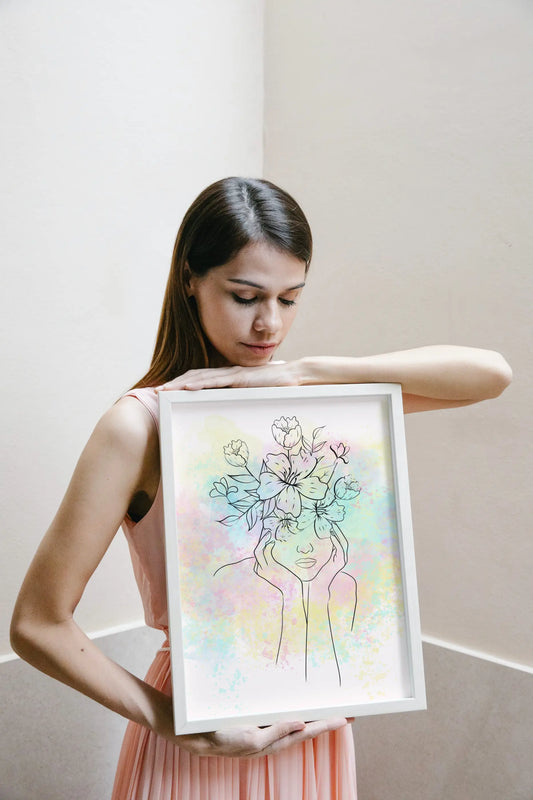 Colorful Line Art Frame