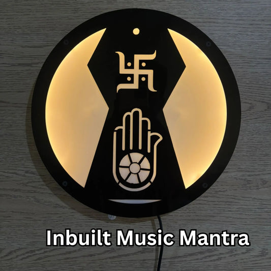 Jain LED with Mantra Inbuilt