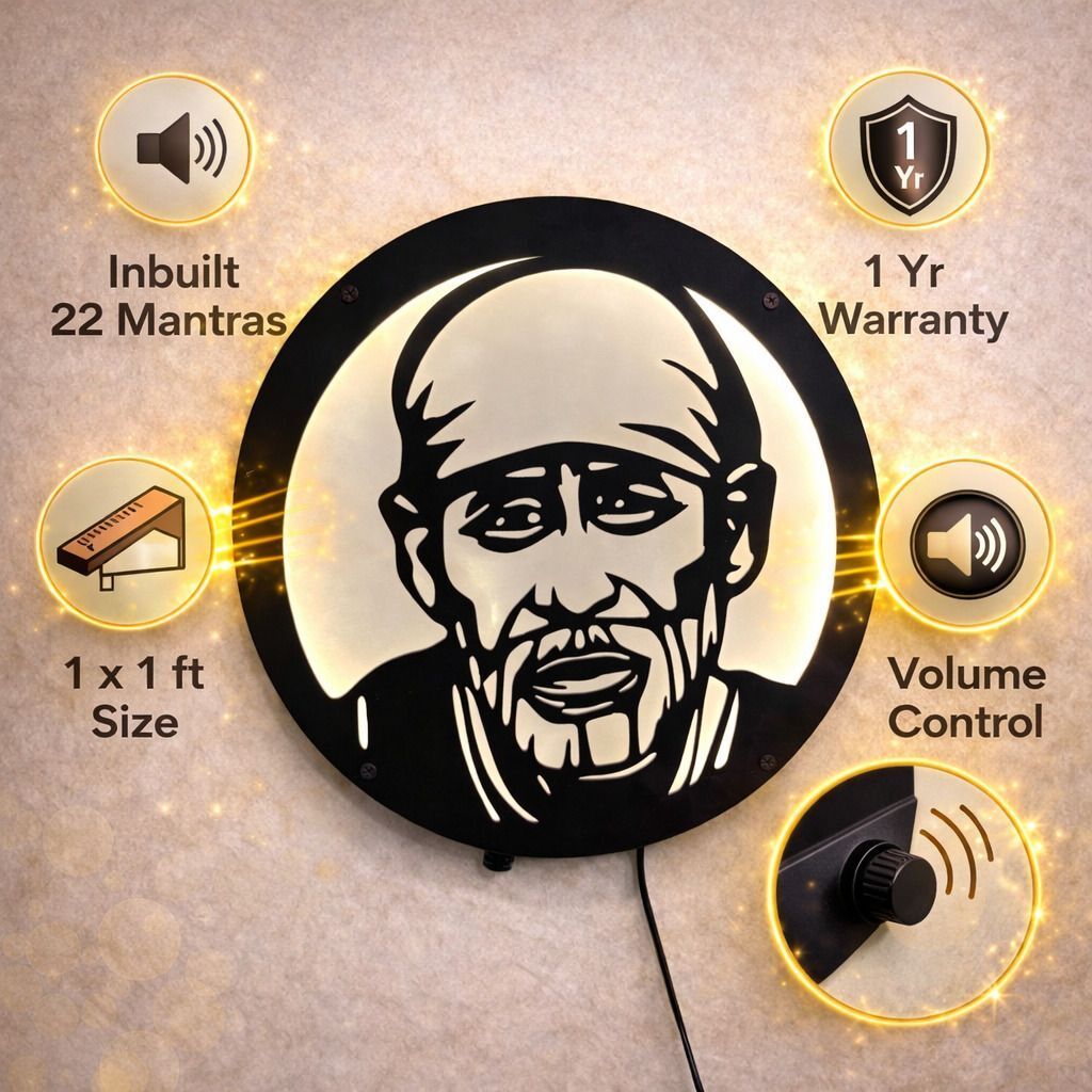 Sai Baba LED with 22 Music Mantra
