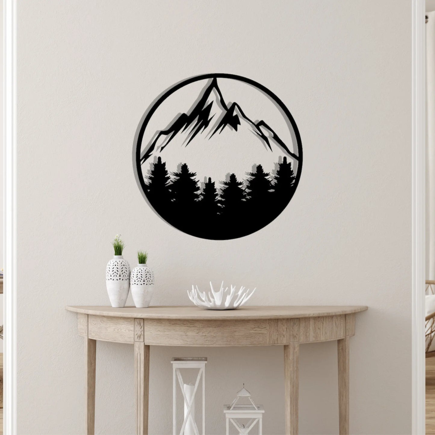 Mountains Wooden Wall Hanging 2