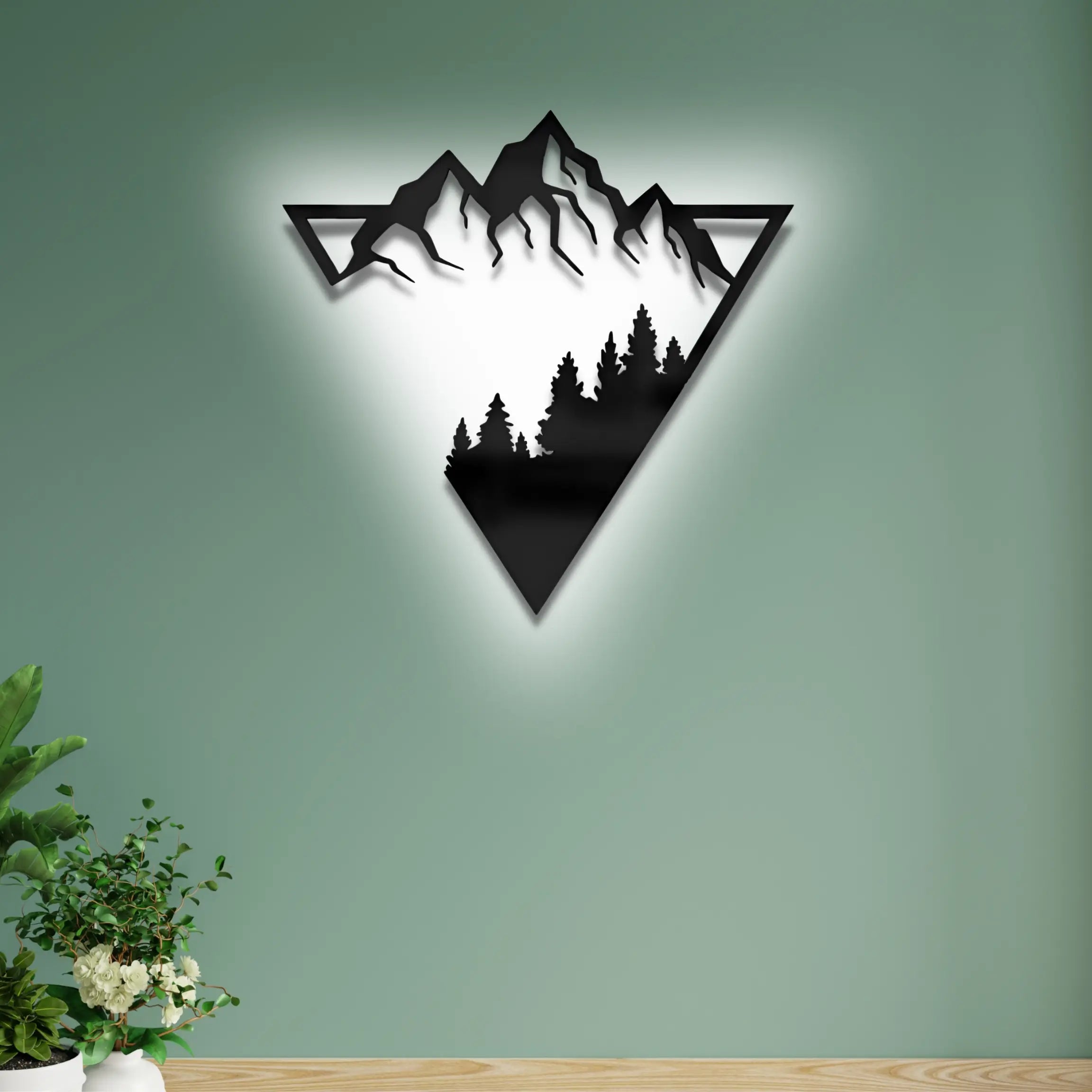 Mountain Wooden Wall Hanging