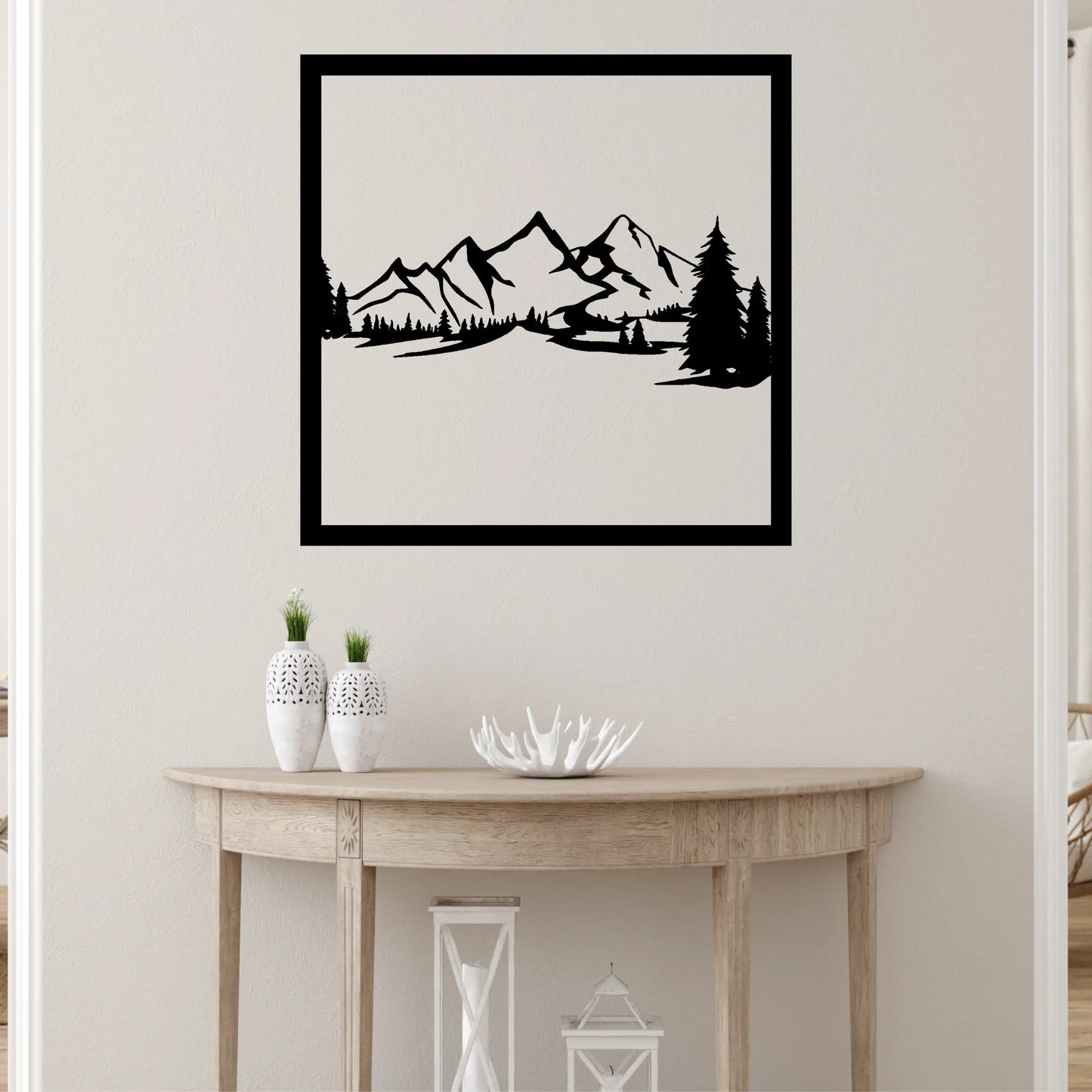 Mountain range Wooden Wall Hanging