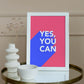 Yes you can