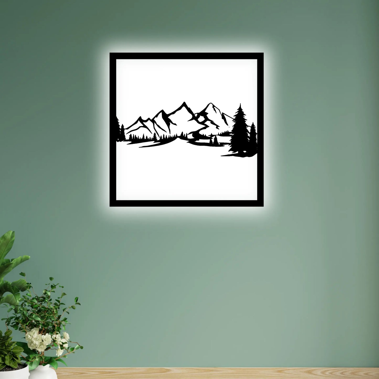 Mountain range Wooden Wall Hanging