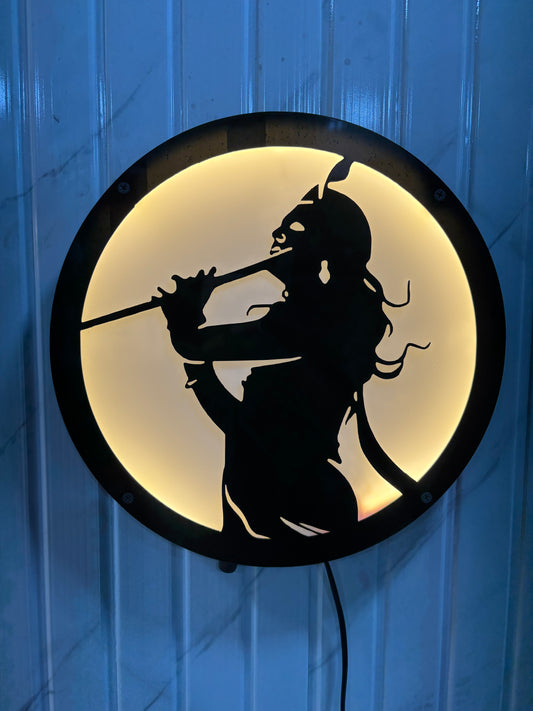 Krushnaya Vasudeyava Inbuilt Mantra Led Wall Hanging