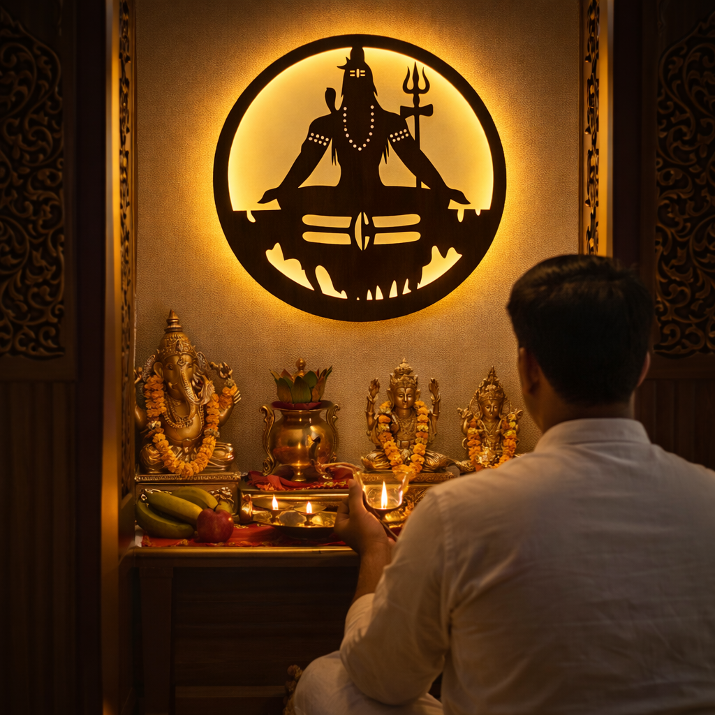 Mahadev LED with 22 Music Mantras