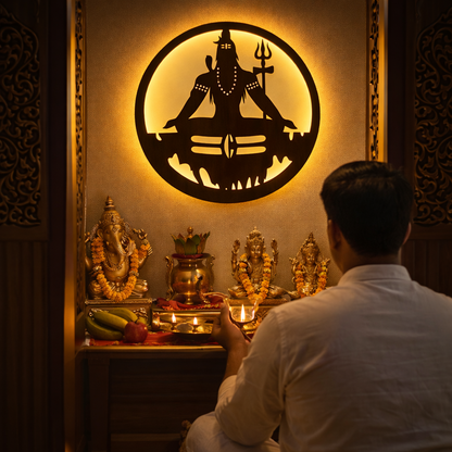 Mahadev LED with 22 Music Mantras