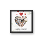 Heart Puzzle Collage Frame
