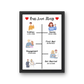 Love Story Timeline Set of 3 Frames