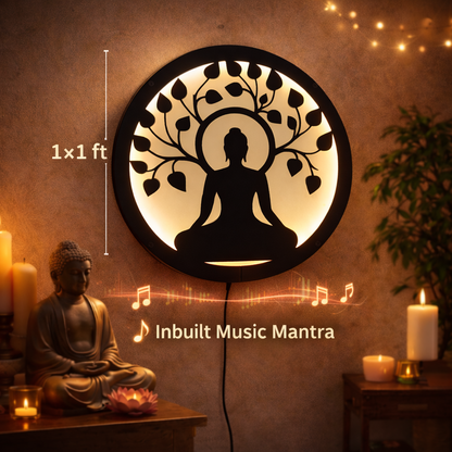 Gautam Buddha LED with Music Mantras Inbuilt