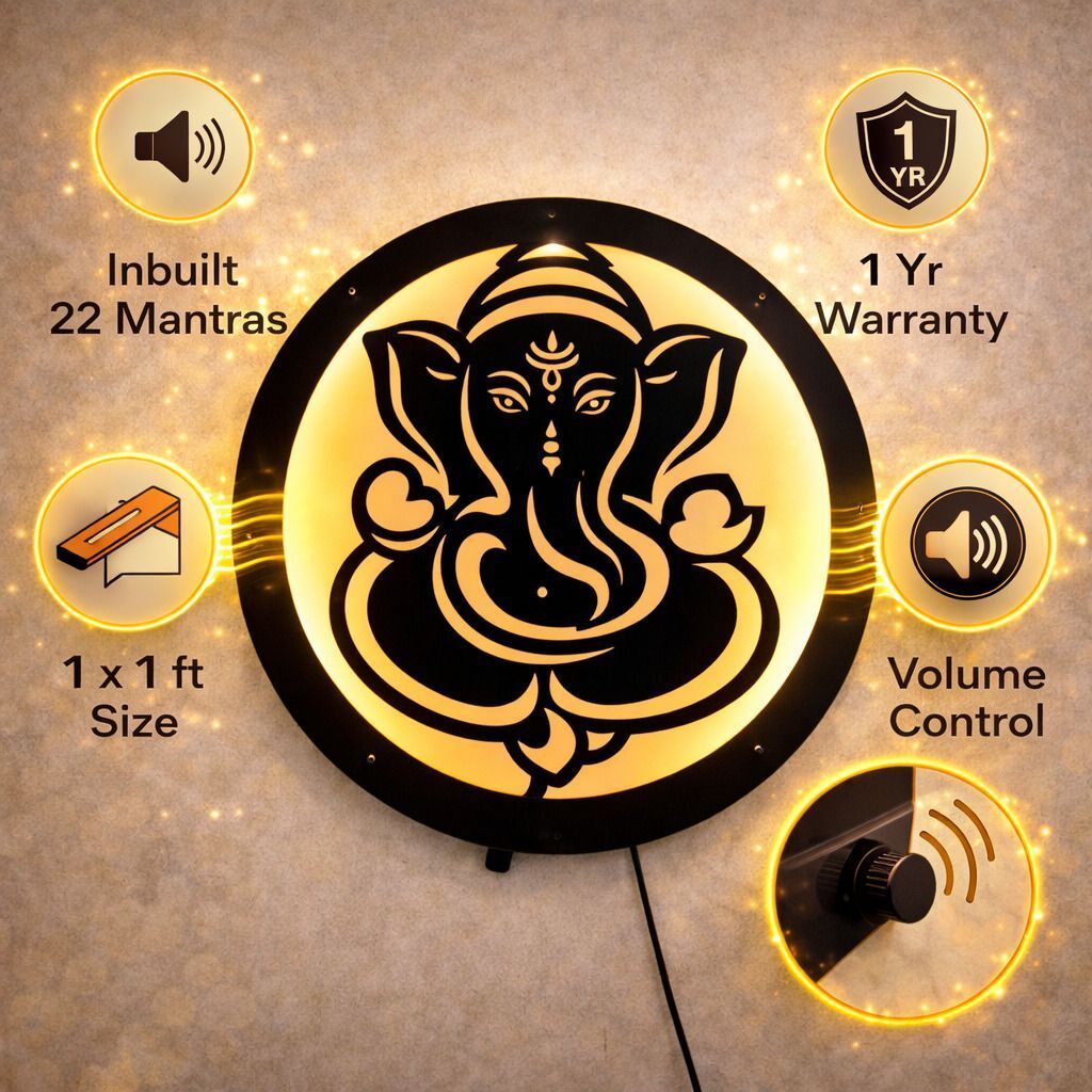 Ganesha LED with Inbuilt 22 Music Mantras